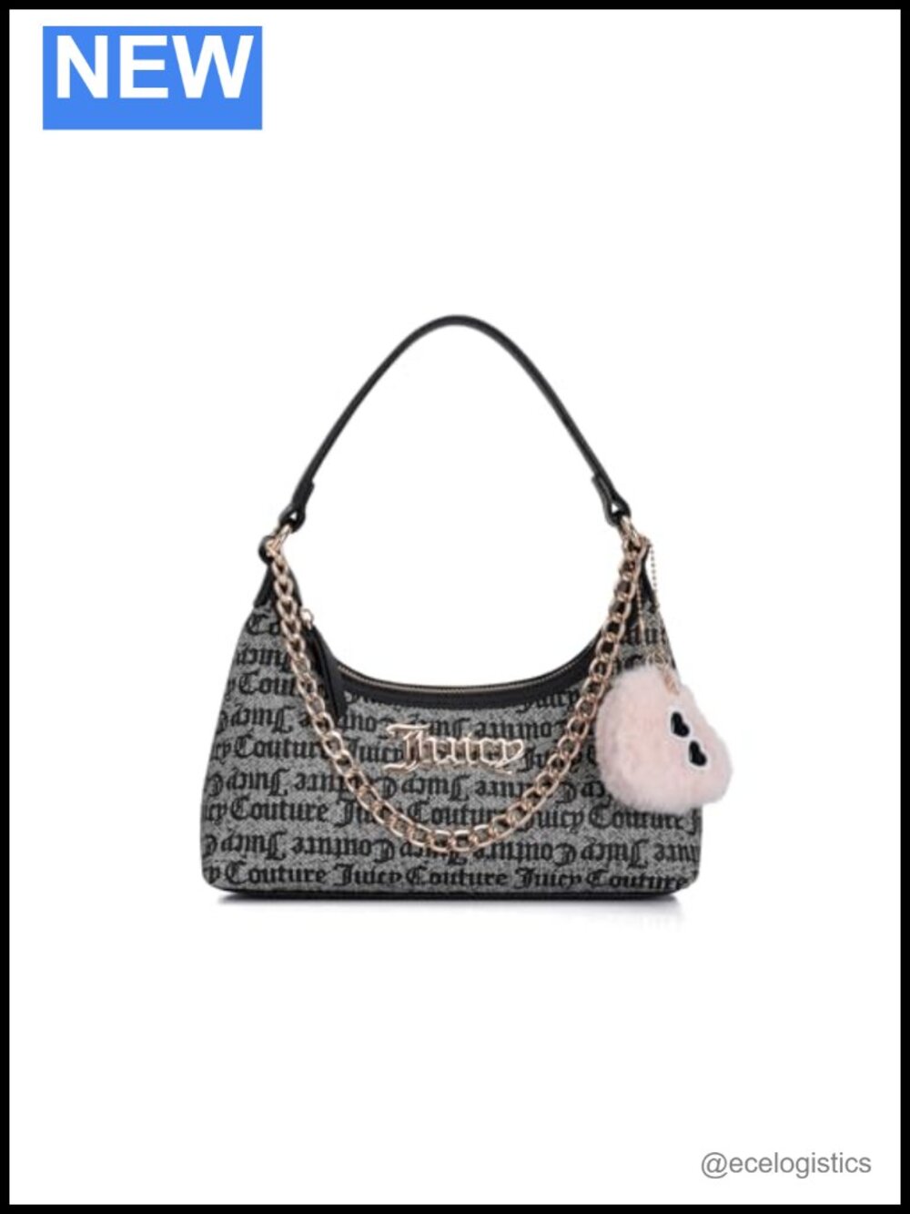 Women's Hobo Shoulder Bag with Letter Print - Polyurethane Spacious Everyday